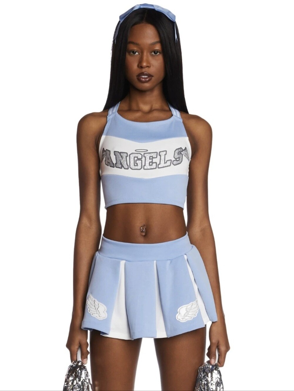 Truckz And Treatz By Dolls Kill Sexy Angel Cheerleader Costume Size S